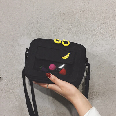 

Tailored Women Canvas Shoulder Bag Casual Embroidery Crossbody Bag Small Square Bag