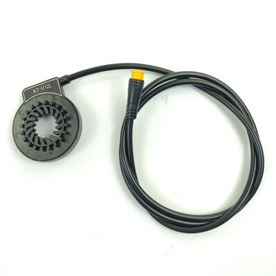 

KT-V12 Magnetic Point Assisted Speed Sensor Connector ABS Black Bike Bicycle