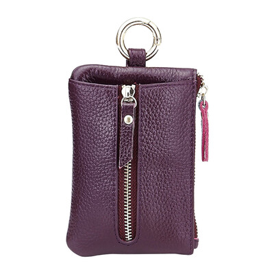 

Tailored Fashion Unisex Multi-Function Leather Zipper Coin Purse Keys Holder Card Package