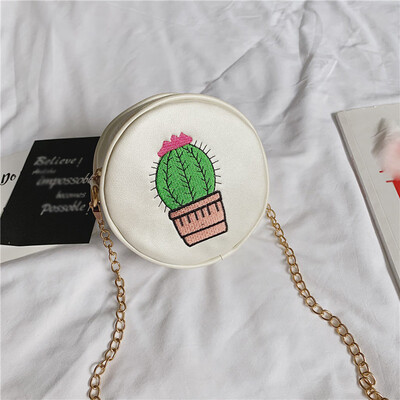 

Tailored Female Bag Small Round Bag Shoulder Simple Messenger Bag Chain Wild Small Bag