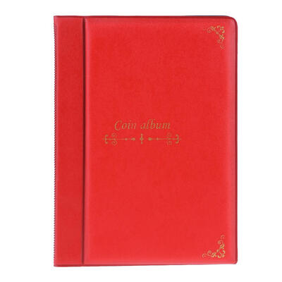 

120 Pockets PVC Coins Album Collection Book Mini Penny Coin Storage Holders