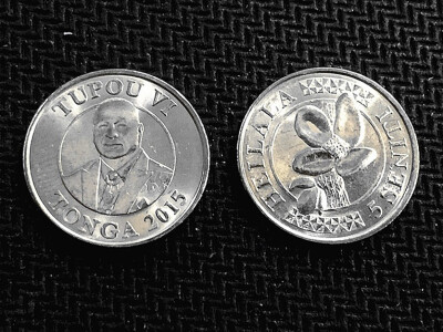 

17mm Tonga 5 Cents Coin