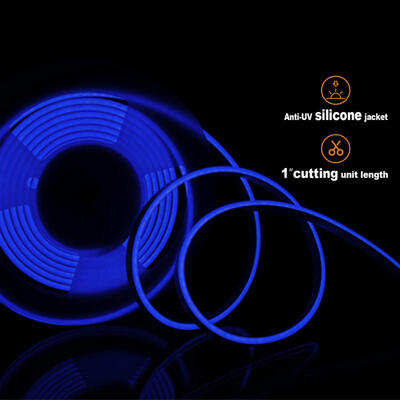 

Oasismall ZHAOYAO IP65 Waterproof 90W DC 12V 2835 SMD 600-LED Neon Soft LED Strip - Blue Light