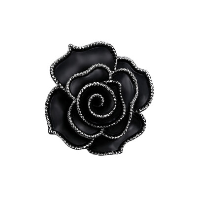 

Temperament brooch ladies suit sweater brooch black&white rose flower pin scarf buckle hundred matching accessories