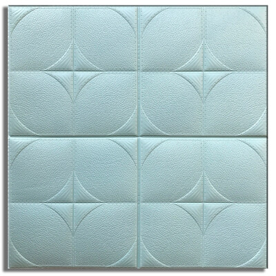 

〖Follure〗3D Collision Soft Sofa Background Wall Bedroom Self Adhesive Wall Stickers Blue