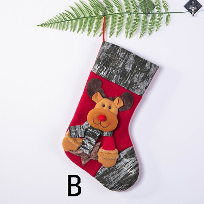 

〖Follure〗Christmas Stockings Mini Socks Santa Candy Gift Bag Christmas Tree Decorations