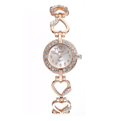 

Best selling womens alloy set watch womens bracelet bracelet peach heart quartz watch