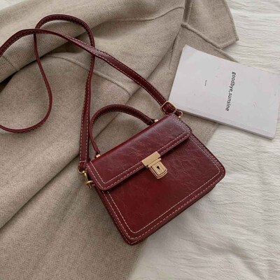 

Tailored Womens Leather Messenger Handbags New Fashion Small Shoulder Bag Casual Packet