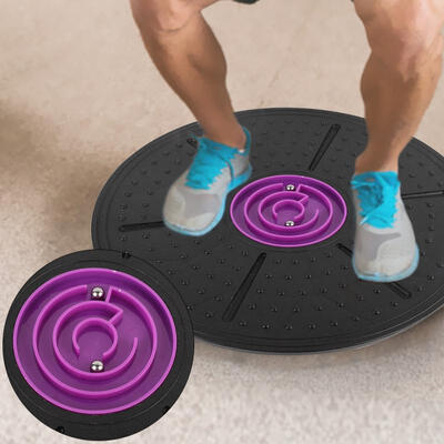 

Greensen Purple Labyrinth Wobble Balance Board Yoga Training Fitness Exercise Stability Disc