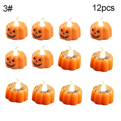 

112Pcs Pumpkin Spider LED Candle Lamp Halloween Party Home Night Light Decor