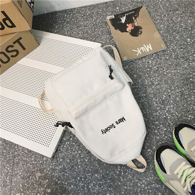 

Junior High School StudentsBookbags Female Korean Edition Senior High School Students Male Fashion Campus Backpacks Shoulder Bag