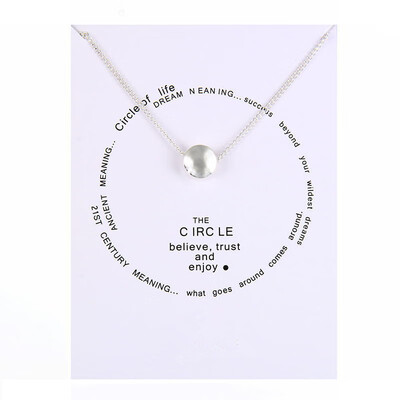

Fashion Jewelry Reminder The Circle Boxed Necklace For Women