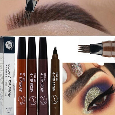 

Microblading Eyebrow Pen Waterproof Fork Tip Eyebrow Tattoo Pencil Long Lasting Professional Fine Sketch Liquid Eye Brow Pencil