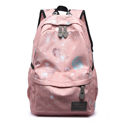

Tailored Couple Shoulder Bag Starry Sky Pattern Backpack Casual Large Capacity Backpack