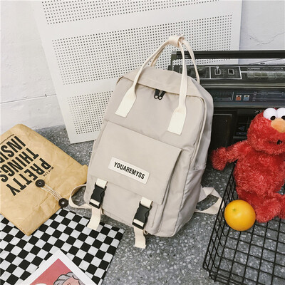 

Ins schoolbag female Korean version high school Baitao large capacity junior high school students college wind Shoulder Bag Backpa