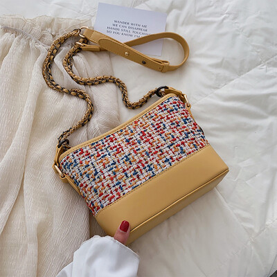 

Korean version 100 lap leisure bag fashion wool chain bag new 2019 personality womens bag wandering bag oblique satchel bag