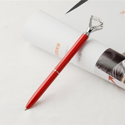 

1 Piece Metal Ballpoint Pen Kawaii Large Diamond Pen for School 10mm Bullet Pen Tip School Office Supplies Business Gift