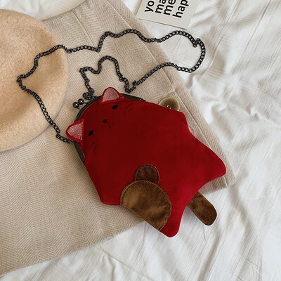 

Ins super fire bag female 2019 new wave Korean version of the wild single shoulder fashion cartoon personality girl slung small bag