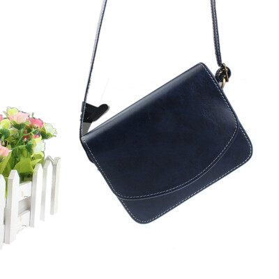 

Women PU Leather Shoulder Bag Solid Mini Casual Crossbody Bags Retro Messenger Bags Handbag Small Square Pack T10