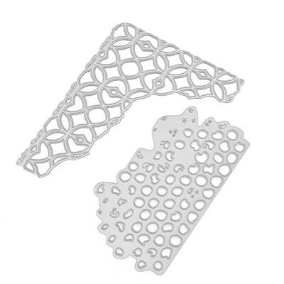 

2pcs DIY Hollow Cutting Dies Scrapbook Embossing Metal Stencils Paper Craft