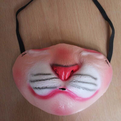 

FUNNYBUNNY Funny Adult Party Mask Latex Clown Cosplay Half Face Horrible Scary Masks Masquerade Halloween Party Decor Halloween