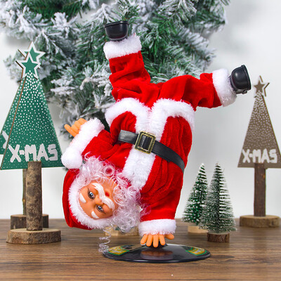 

〖Follure〗Santa Claus Dancing Singing Doll as Plush Christmas Dolls Music Toy For Kids