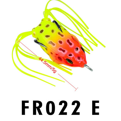 

VISSEN 445cm 5g Frog Soft Fishing Lure Bionic Plastic Fake Bait Wobbler Mini Sea Freshwater Baits Double Hide Hook
