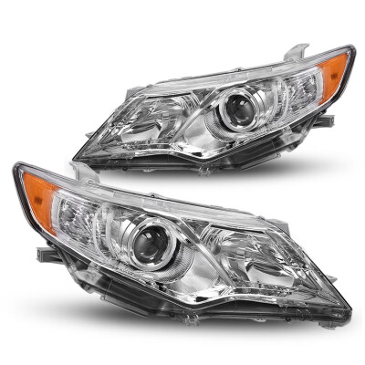 

for 2012 2013 2014 Toyota Camry Crystal Clear Projector Headlights Headlamps Pair Set