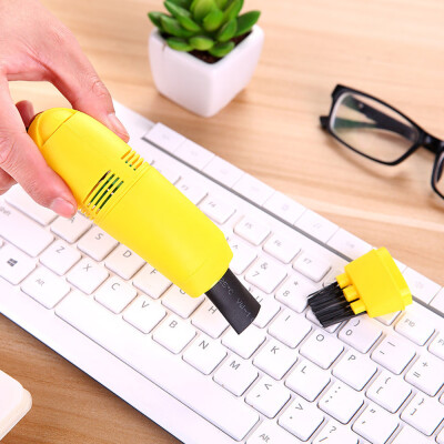 

Siaonvr Mini Computer Vacuum USB Keyboard Cleaner PC Laptop Brush Dust Cleaning Kit