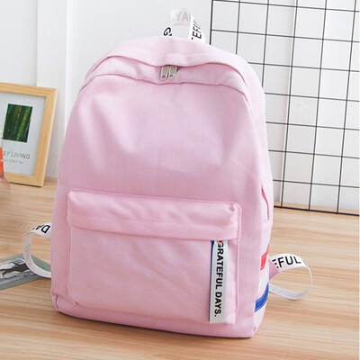 

Tailored Unisex Canvas School Bag Travel Backpack Tote Shoulder Bag Student Backpack