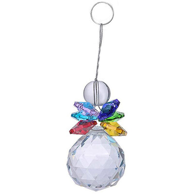 

Gobestart Suncatcher 30mm Crystal Ball Window Hanging Decoration Pink Ornament Rainbow