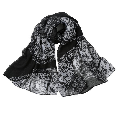 

Women Winter Long Scarf Shawl Traditional Totem Print Vintage Soft Warm Scarf Autumn Scarves Pashmina