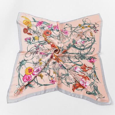 

Spring&summer new sunscreen silk scarf headscarf wild female silk scarf spring&autumn Korean pastoral collar scarf