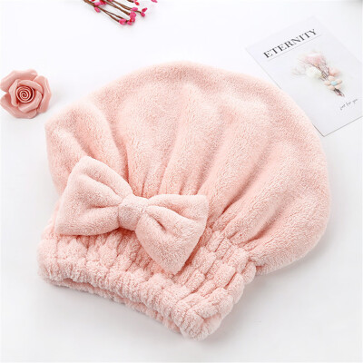 

〖Follure〗Cartoon Microfiber Hair Turban Quickly Dry Hair Hat Wrapped Towel Bathing Cap