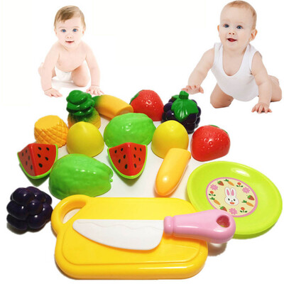 

YIWULA10PC Cutting Fruit Vegetable Pretend Play Children Kid Educational Toy
