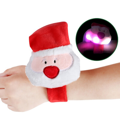 

Siaonvr LED Light Glow Xmas Clap Circle Pat Hand Ring Bracelet Christmas Dazzling Toy