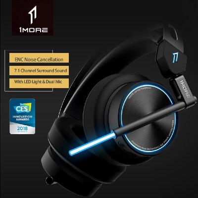 

Xiaomi 1MORE Spearhead VR Gaming Headphones E-Sports USB Headset 71 Surround Stereo Sound Game LED Light Earphone for PC Computer