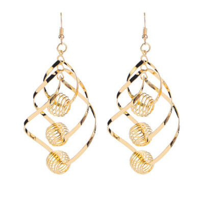 

Top Quality Simple Spiral Ear Rose Gold Color Fashion Earrings Jewelry Wholesale New Fashion Earrings