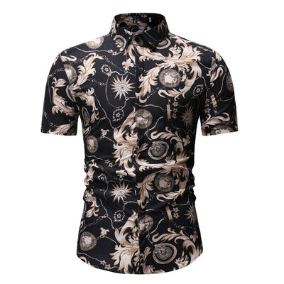 

SUNSIOM Mens Casual Formal Shirt Short Sleeve Slim Fit Formal Dress Shirts Tops T-Shirts