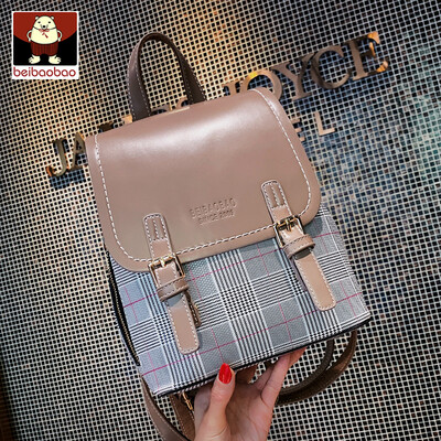 

North Bag Double Shoulder Bag Korean Edition Fashion Collision Checker Double Shoulder Bag Baitao Girl Bag