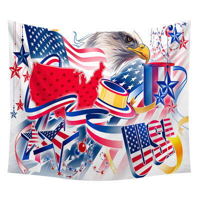 

Gobestart Independence Day Print Home Tapestry Wall Hanging Wall Decoration