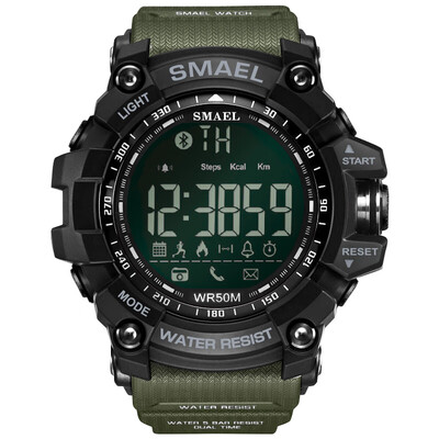 

Gobestart SMAEL Fashion Mens Smart Watch Bluetooth Digital Sports Wrist Watch Waterproof