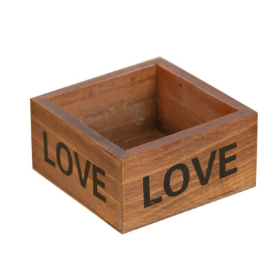 

Rustic Natural Wooden Succulent Plant Flower Bed Pot Box Garden Planter