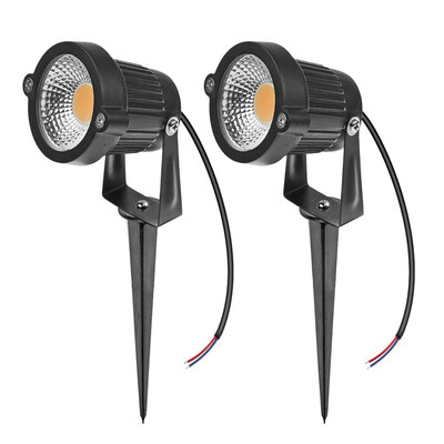 

7W COB Waterproof Outdoor Garden Low Voltage AC12V Lawn Lamp Spiked Stand 2PCS