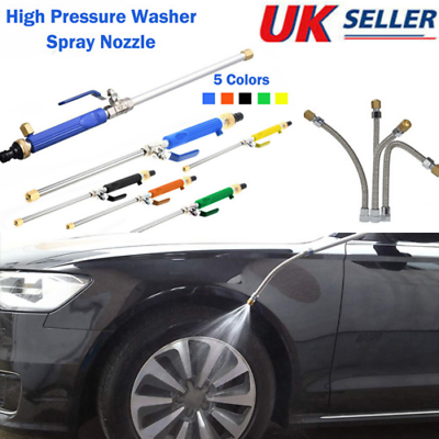

Hydro High Pressure Water Jet Power Washer Water Spray Gun Nozzle Wand Attachmen