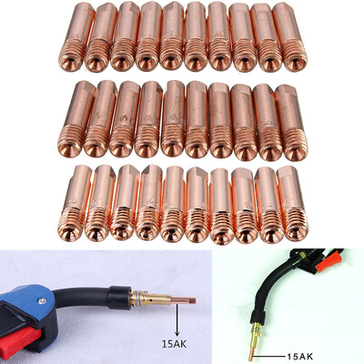 

10Pcs MB-15AK MIGMAG M6 Welding Torch Gun Tips Holder Gas Nozzle 08112mm