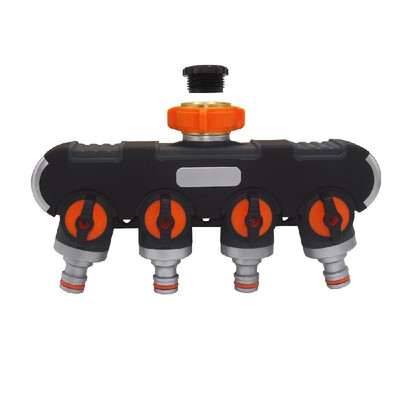 

4 Way Hose Splitter Garden Hose Splitter Connector Heavy Duty Fitting for Drip Irrigation Timers&Lawns