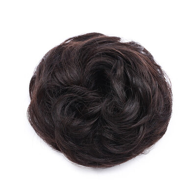 

100 Human Hair Bun Messy Bun Hair Extension Hair Piece for Women Wedding Wavy Curly Messy Donut Hair Chignons Hairpiece