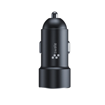 

Swalle 5V2A34A48A metal alloy mini car charger QC30 car phone fast charger LED car phone USB car phone charger tablet power ada