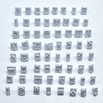 

64PCS English Alphabet Symbol Fondant Cutting DIY Baking Tools Cake Tools